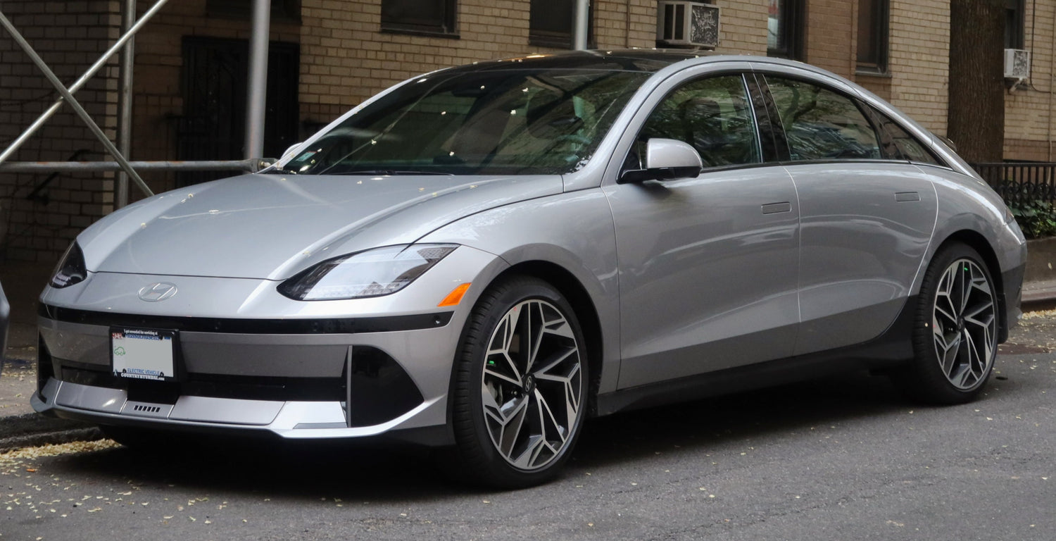 Used under CC-BY-SA license from Kevauto https://en.wikipedia.org/wiki/File%3A2023_Hyundai_Ioniq_6_Limited%2C_front_4.27.23.jpg